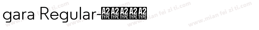 gara Regular字体转换